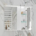 Зеркало-шкаф Milenal 70, с LED подсветкой, подвесной, правый, белый, VOLNA zsMLN70.R-01