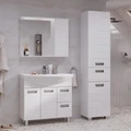 Зеркало-шкаф Joli 80, с LED подсветкой, правый, белый, VOLNA zsJOLI80.R-01