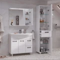 Зеркало-шкаф Joli 80, с LED подсветкой, правый, белый, VOLNA zsJOLI80.R-01