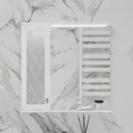 Зеркало-шкаф Milenal 70, с LED подсветкой, подвесной, левый, белый, VOLNA zsMLN70.L-01