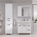 Зеркало-шкаф Joli 80, с LED подсветкой, левый, белый, VOLNA zsJOLI80.L-01