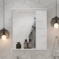 Зеркало-шкаф Joli 60, с LED подсветкой, правый, белый, VOLNA zsJOLI60.R-01
