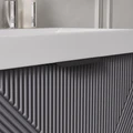 Тумба Geometry 60, напольная, 2ящ., графит (под раковину 9696-60), VOLNA tnGEOMETRY60.2Y-07