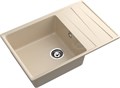GRANFEST Мойка композит LEVEL , GF-LV-760L, чаша+крыло 760*500, кашемир LV-760L кашемир