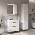 Зеркало-шкаф  LottyGold 70, подвесной, правый, белый, VOLNA zsLOTTYGD70.R-04