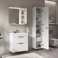 Зеркало-шкаф  LottyGold 70, подвесной, правый, белый, VOLNA zsLOTTYGD70.R-04