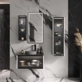 Пенал подвесной EQUIL Stoune 36 универсальный, дуб черный (ppSTOUNE36.R/L-35) ppSTOUNE36.R/L-35