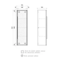 Пенал подвесной EQUIL Stoune 36 универсальный, дуб черный (ppSTOUNE36.R/L-35) ppSTOUNE36.R/L-35
