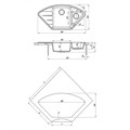 Кухонная мойка Lemark IRKANA 980 врезная угловая с доп. чашей и крылом из кварцгранита, Антрацит 9910043