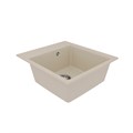 Кухонная мойка Lemark HANKA 450 врезная прямоугольная из кварцгранита, Бежевый 9910008
