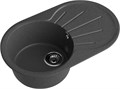 GRANFEST Мойка композит RONDO GF-R--750L чаша с крылом 750*460мм графит арт.GF- R-750L графит