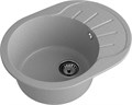 GRANFEST Мойка композит RONDO GF-R--580L чаша с крылом 579*445мм серый арт.GF- R-580L серый
