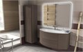 Тумба со стеклянной раковиной подвесная CEZARES ЭДЕМ (EDEN) 121 Rovere scuro Soft, раковина белая 54408;82368