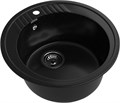 GRANFEST Мойка композит RONDO GF-R--520  D=520 мм  черный  арт.GF- R-520 черный