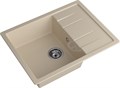 GRANFEST Мойка композит QUADRO GF-Q--650L чаша с крылом 650*500мм, кашемир Q-650L кашемир