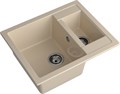 GRANFEST Мойка композит QUADRO GF-Q--610K 1.5-чаши. 610*500мм, кашемир Q-610K кашемир