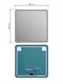 Зеркало DQ Дюссельдорф (D?sseldorf) Лайт 80х80 с подсветкой (DQMDUS8080LT) DQMDUS8080LT