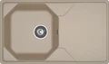 GRANFEST Мойка композит UNIQUE, GF-U-840L, чаш+кр 840*500, песочный U-840L песочный