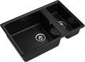 GRANFEST Мойка композит LEVEL, GF-LV-760K, 1.5-чаши 760*500, черный LV-760K черный