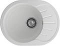 GRANFEST Мойка композит RONDO GF-R--580L  чаша с крылом 579*445 мм  иней арт.GF- R-580L иней - фото 44249