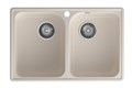 GranFest QUARZ (ECO-15) Мойка 2 чаши 740*480 (белый) 15 белый - фото 44290