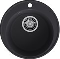 GranFest QUARZ (ECO-08) Мойка чаша D=480мм (черный) 08 черный - фото 44300