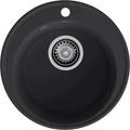 GranFest QUARZ (ECO-08) Мойка чаша D=480мм (черный) 08 черный