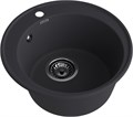 GranFest QUARZ (ECO-08) Мойка чаша D=480мм (черный) 08 черный