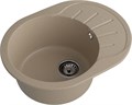 GRANFEST Мойка композит RONDO GF-R--580L чаша с крылом 579*445мм песочный арт.GF- R-580L песочный