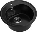 GRANFEST Мойка композит RONDO GF-R--510 D=510мм черный  арт.GF- R-510 черный