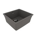 Кухонная мойка Lemark SINARA 440-U подстольного монтажа из кварцгранита, Серый шёлк 9910071
