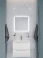 Тумба с раковиной подвесная BelBagno ЭТНА (ETNA) 60 Белый Матовый, раковина BB600ETL BB600ETL;ETNA-600-2C-SO-BO