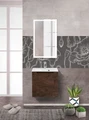 Тумба с раковиной подвесная с одним ящиком BelBagno ЭТНА (ETNA) 50 Rovere Moro, раковина белая ETNA-500-1C-SO-RW-P;BB1923-500