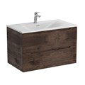 Тумба с раковиной подвесная BelBagno ЭТНА (ETNA) 90 Rovere Moro, раковина белая BB-8099-90 ETNA-900-2C-SO-RW-P;BB-8099-90