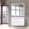 Тумба с раковиной подвесная BelBagno ЭТНА (ETNA) 80 Bianco Opaco, раковина белая ETNA-800-2C-SO-BL-P;BB800ETL
