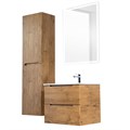 Тумба с раковиной подвесная BelBagno ЭТНА (ETNA) 70  Rovere Nature, раковина белая ETNA-700-2C-SO-RN-P;BB700ETL