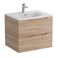 Тумба с раковиной подвесная BelBagno ЭТНА (ETNA) 60 Rovere Bianco, раковина белая BB-8099-60 ETNA-600-2C-SO-WO-P;BB-8099-60