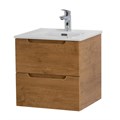 Тумба с раковиной подвесная BelBagno ЭТНА (ETNA) 50 Rovere Nature, раковина белая ETNA-500-2C-SO-RN;BB500ETL