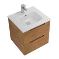 Тумба с раковиной подвесная BelBagno ЭТНА (ETNA) 50 Rovere Nature, раковина белая ETNA-500-2C-SO-RN;BB500ETL