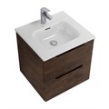 Тумба с раковиной подвесная BelBagno ЭТНА (ETNA) 50 Rovere Moro, раковина белая ETNA-500-2C-SO-RW;BB500ETL