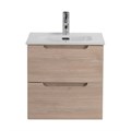 Тумба с раковиной подвесная BelBagno ЭТНА (ETNA) 50 Rovere Grigio, раковина белая ETNA-500-2C-SO-RG;BB500ETL