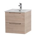 Тумба с раковиной подвесная BelBagno ЭТНА (ETNA) 50 Rovere Grigio, раковина белая ETNA-500-2C-SO-RG;BB500ETL