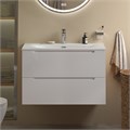 Тумба с раковиной подвесная BelBagno ЭТНА (ETNA) 80 Bianco Lucido, раковина белая BB-8099-3-80 ETNA39-800/390-2C-SO-BL-P;BB-8099-3-80