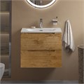 Тумба с раковиной подвесная BelBagno ЭТНА (ETNA) 70 Rovere Nature, раковина белая BB-8099-3-70 ETNA39-700/390-2C-SO-RN-P;BB-8099-3-70