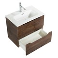 Тумба с раковиной подвесная BelBagno ЭТНА (ETNA) 60 Rovere Moro, раковина белая ETNA39-600/390-2C-SO-RW-P;BB600/390ETL