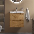 Тумба с раковиной подвесная BelBagno ЭТНА (ETNA) 50 Rovere Nature, раковина белая BB-8099-3-50 ETNA39-500/390-2C-SO-RN-P;BB-8099-3-50
