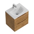 Тумба с раковиной подвесная BelBagno ЭТНА (ETNA) 50 Rovere Nature, раковина белая BB-8099-3-50 ETNA39-500/390-2C-SO-RN-P;BB-8099-3-50