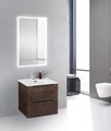 Тумба с раковиной подвесная BelBagno ЭТНА (ETNA) 50 Rovere Moro, раковина белая ETNA39-500/390-2C-SO-RW-P;BB500/390ETL