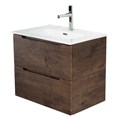 Тумба с раковиной подвесная BelBagno ЭТНА (ETNA) 50 Rovere Moro, раковина белая ETNA39-500/390-2C-SO-RW-P;BB500/390ETL