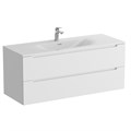 Тумба с раковиной подвесная BelBagno ЭТНА (ETNA) 120 Bianco Lucido, раковина белая BB-8099-120 ETNA-1200-2C-SO-BL-P;BB-8099-120